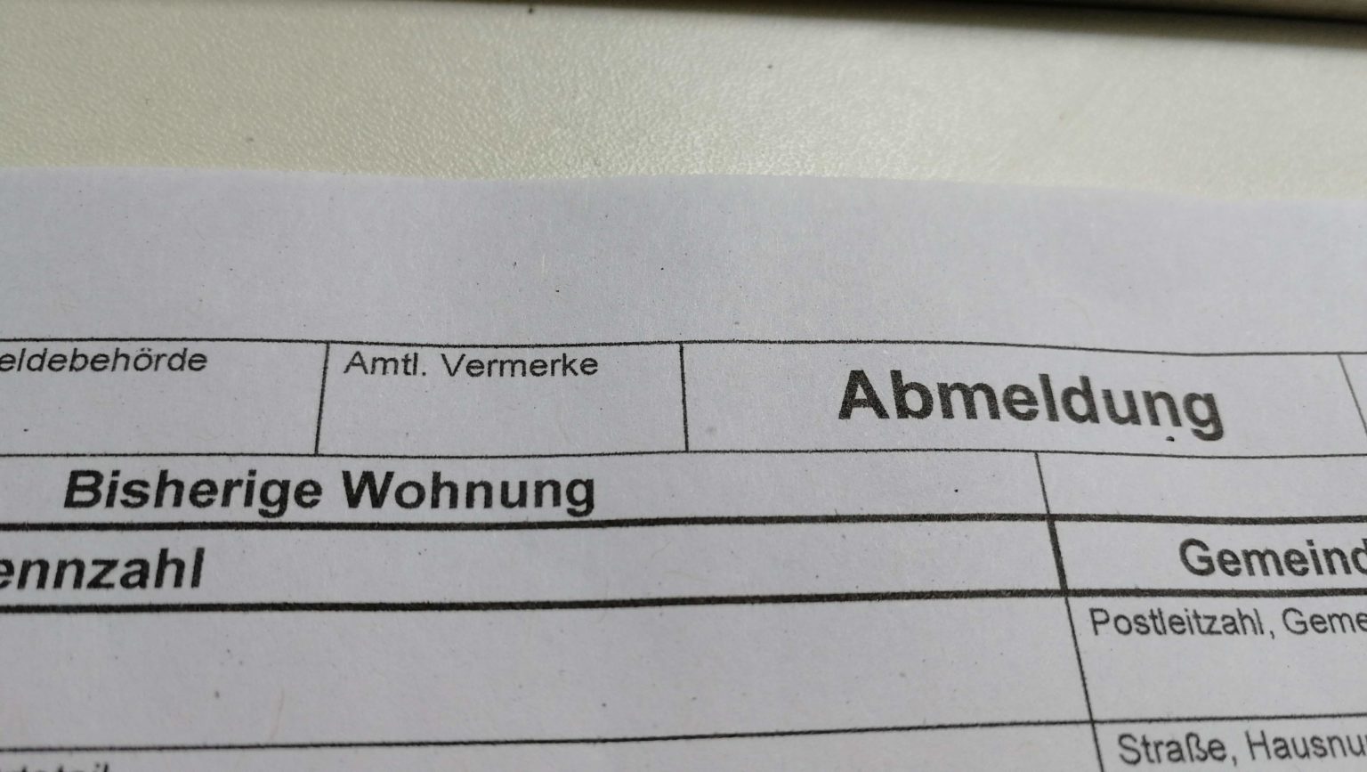 Abmeldung Ohne Neue Adresse Möglich?